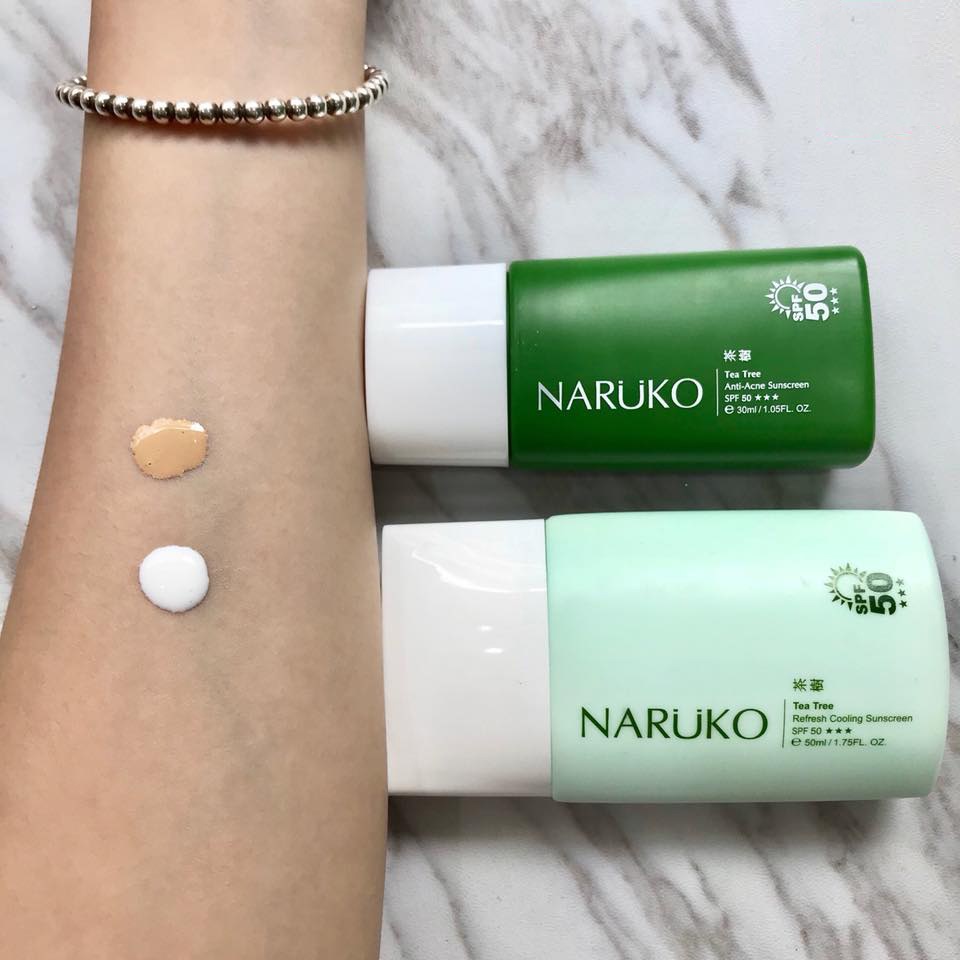Kem Chống Nắng Naruko Tea Tree Refresh Cooling Sunscreen SPF 50+++ 50ml