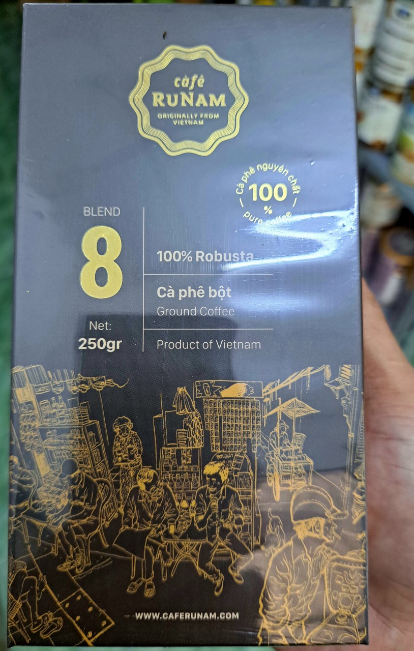 CÀ PHÊ RUNAM COFFEE SỐ 8 BỘT LOẠI 250GR