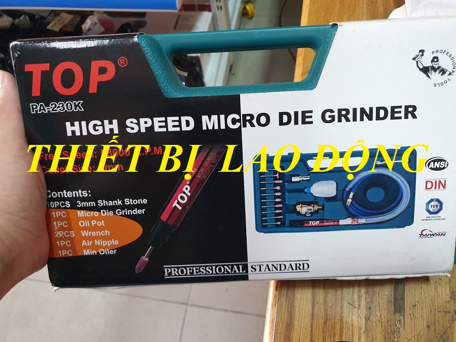 Máy mài hơi dạng viết 3mm (có bộ đá) Top - PA-230K