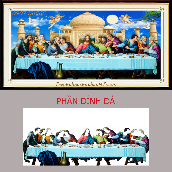 [HCM]Tranh đính đá Bữa tiệc ly VS505: 130*65cm - Tự đính