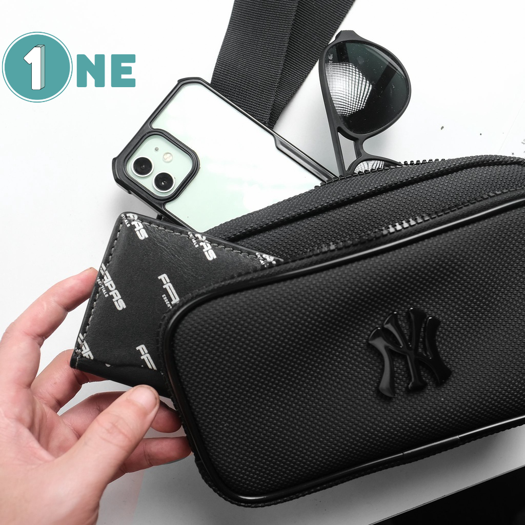 Túi Đeo Chéo Nam MLB NY 1 Bag Black Full Tag Mac