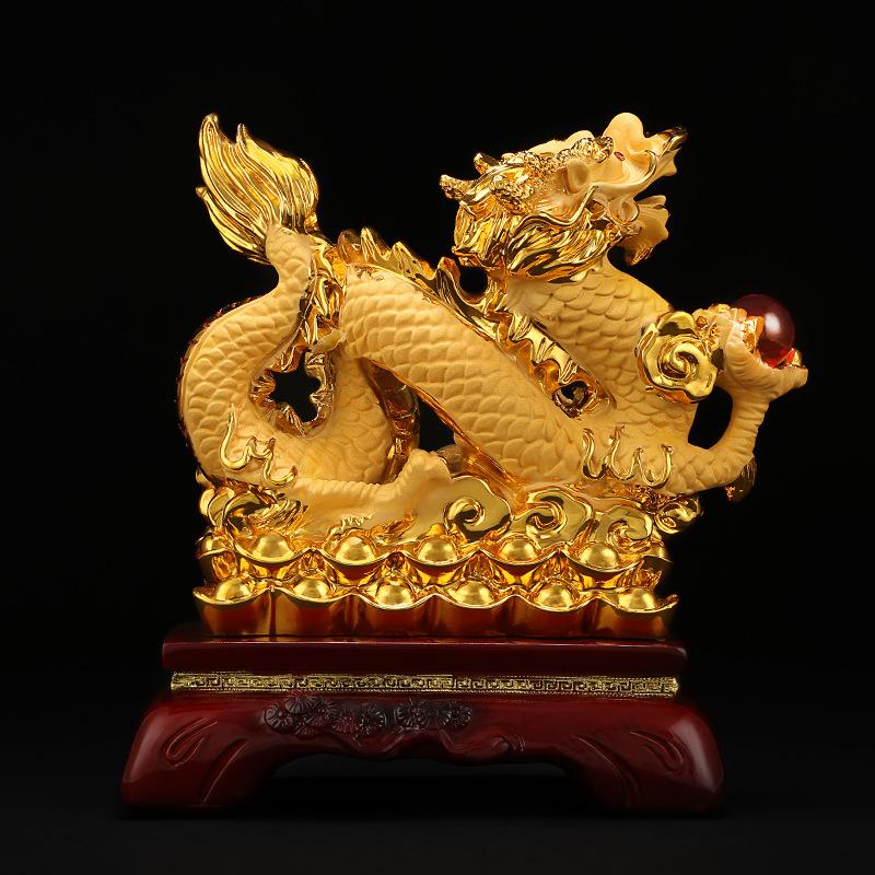 Tượng Rồng Vàng Phong Thủy Cao Cấp