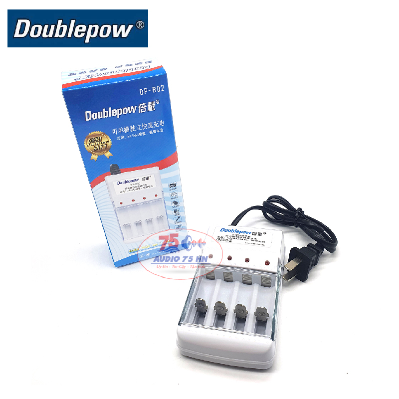 [Chính hãng] Bộ sạc pin AA/AAA Doublepow DP-B02