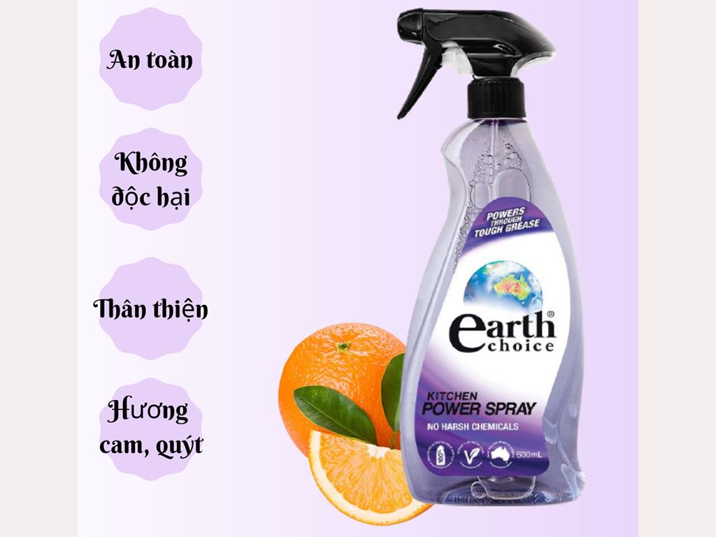 Nước lau bếp Earth Choice 600ml