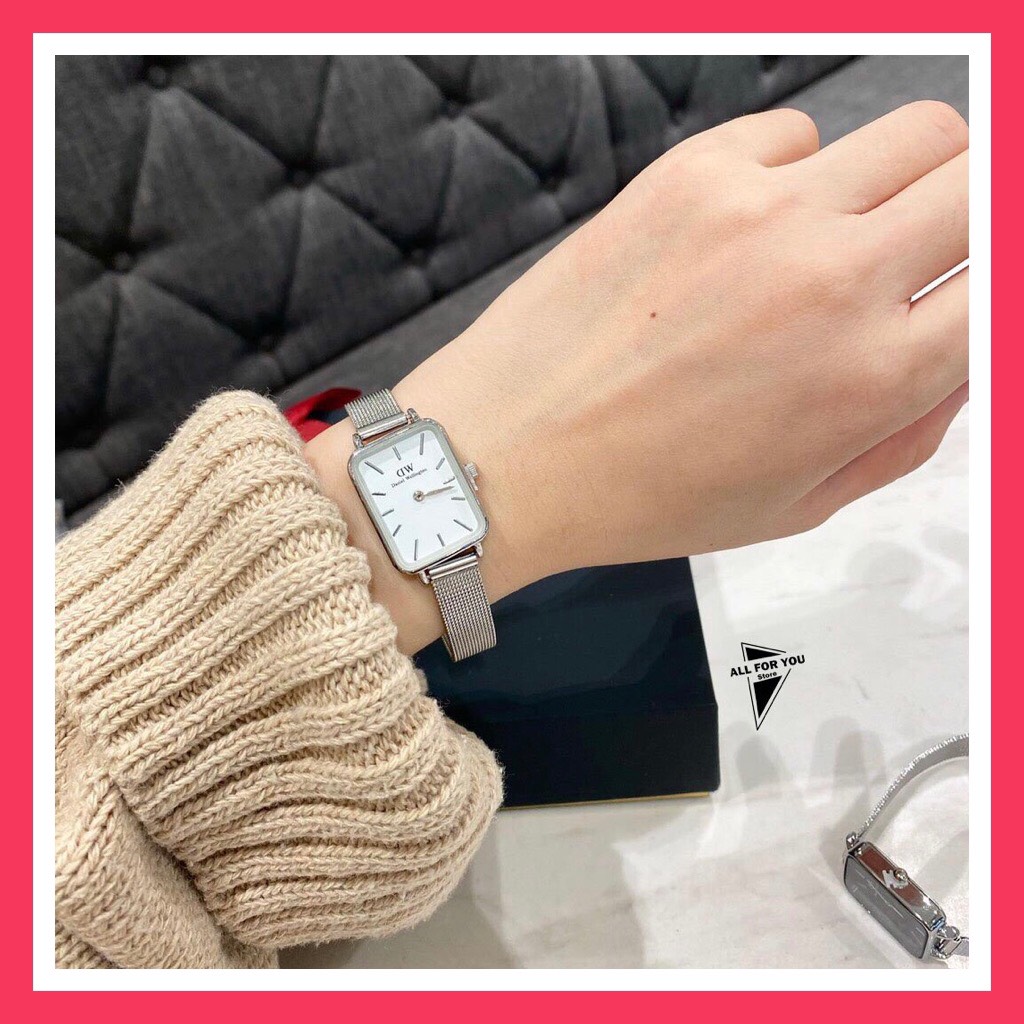 Đồng hồ nữ DW dây lưới mặt vuông size 26mm