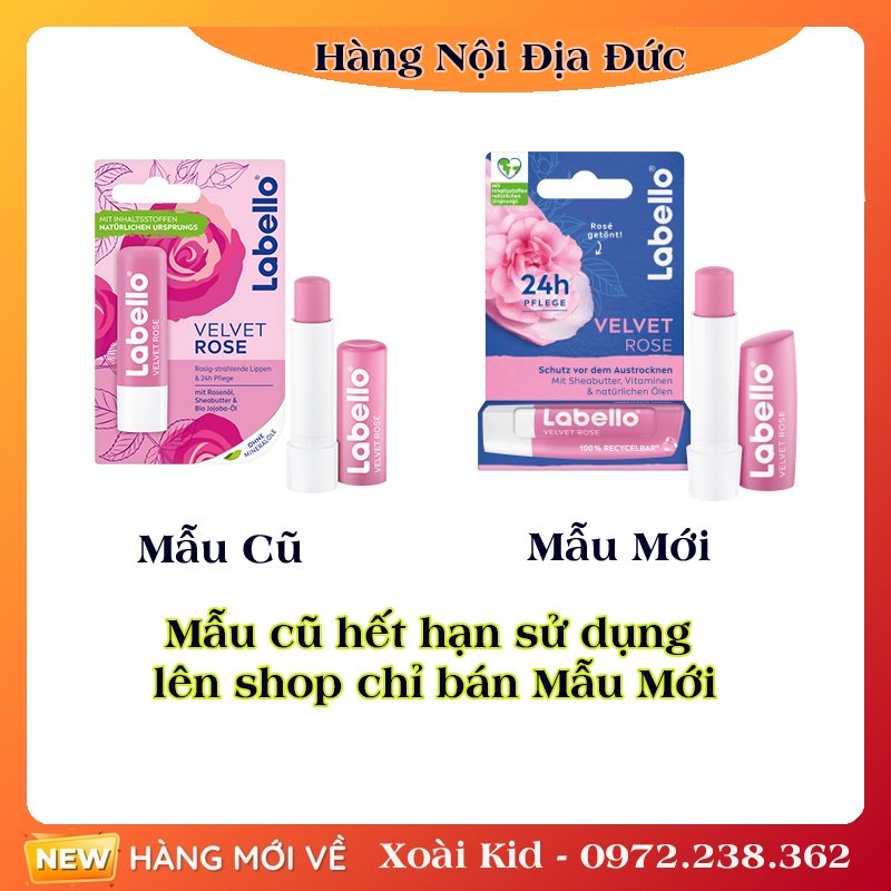 Son dưỡng môi căng mọng, mềm mịn Labello Đức [Hàng nội địa Đức Đủ Bill]