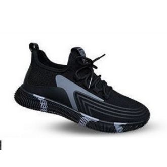 Giày thể thao nam sneakers màu đen điểm nhấn tre trung kiểu dáng mới ôm chân nhẹ thoáng tăng ma sát dùng đi học đi chơi sự kiện S 65