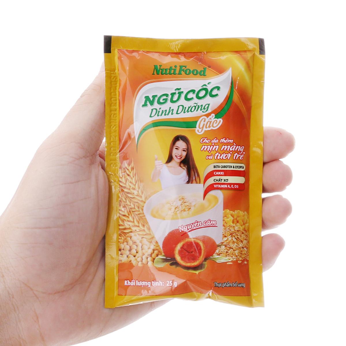 Ngũ Cốc Dinh Dưỡng Gấc Và Canxi Nutifood (20 gói x 25g)
