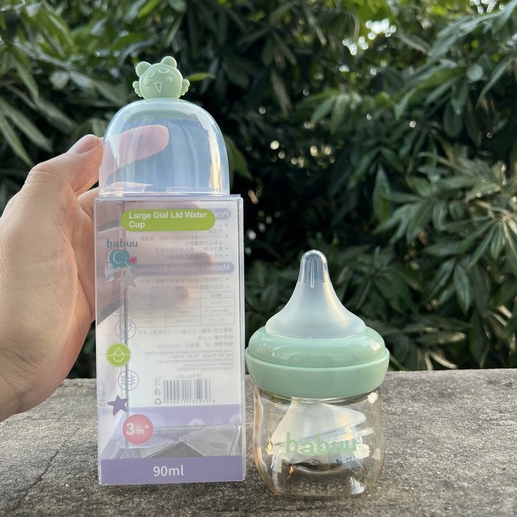 Bình sữa cổ rộng Babuu 90ml/120ml cho bé sơ sinh