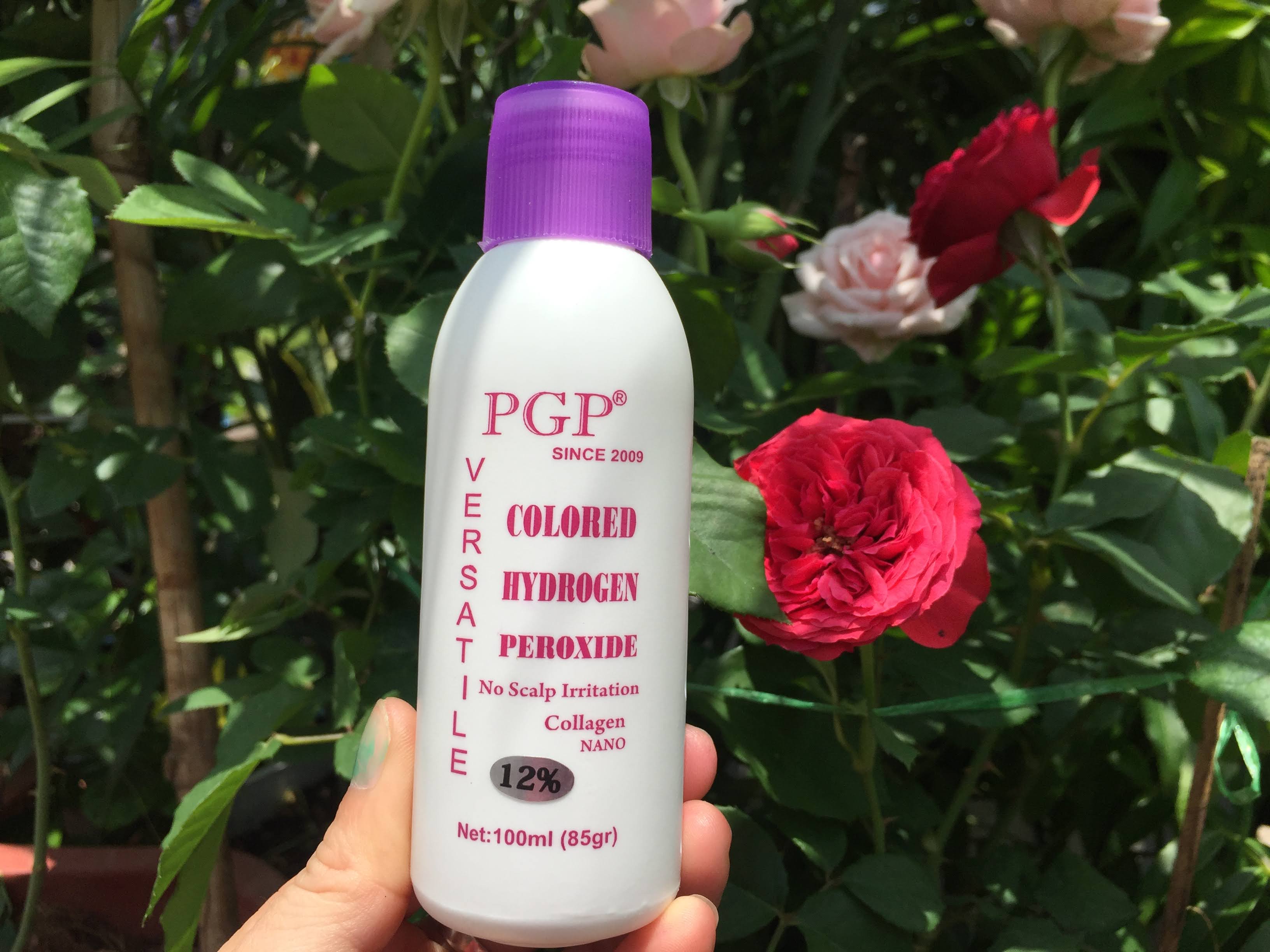 1 chai dung dịch Oxy trợ nhuộm tóc PGP 12% 100 ml