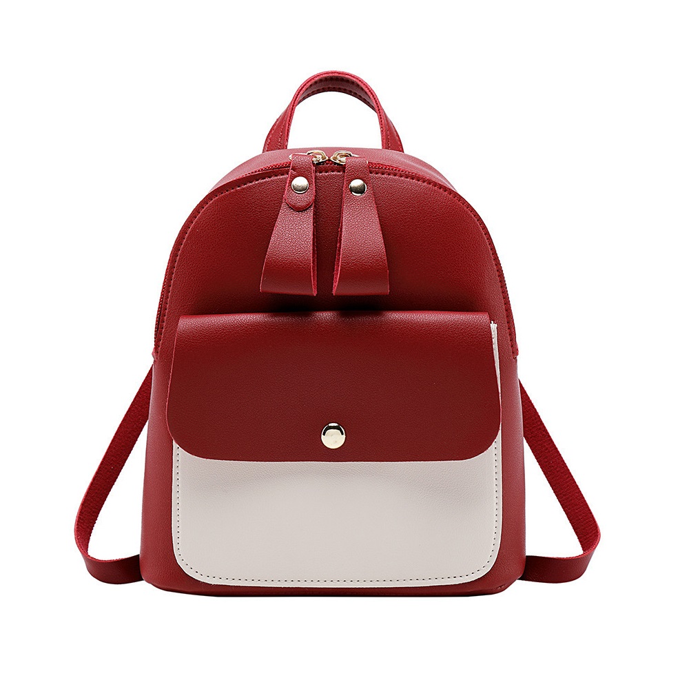 Balo giả da mini dễ thương bl29 đỏ