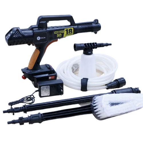 Máy rửa xe tiện lợi siêu sạch dùng pin, không dây - Màu đen