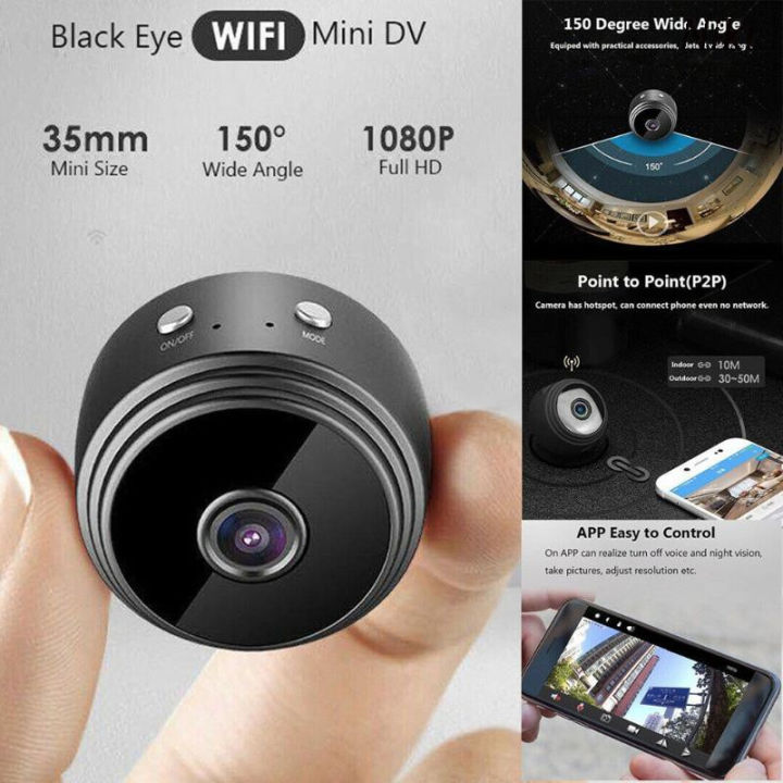 (New 2023) Camera Mini Wifi A9s FULL HD 1080P, Camera Mini A9, Camera Giám Sát An Ninh, Camera Wifi, Tầm Nhìn Ban Đêm Camera Siêu Nhỏ Giám Sát Không Dây, theo Dõi Từ Xa Pro quay phim, ghi âm, chụp hình chất lượng Full HD 1080p- Bảo Hành 12 Tháng