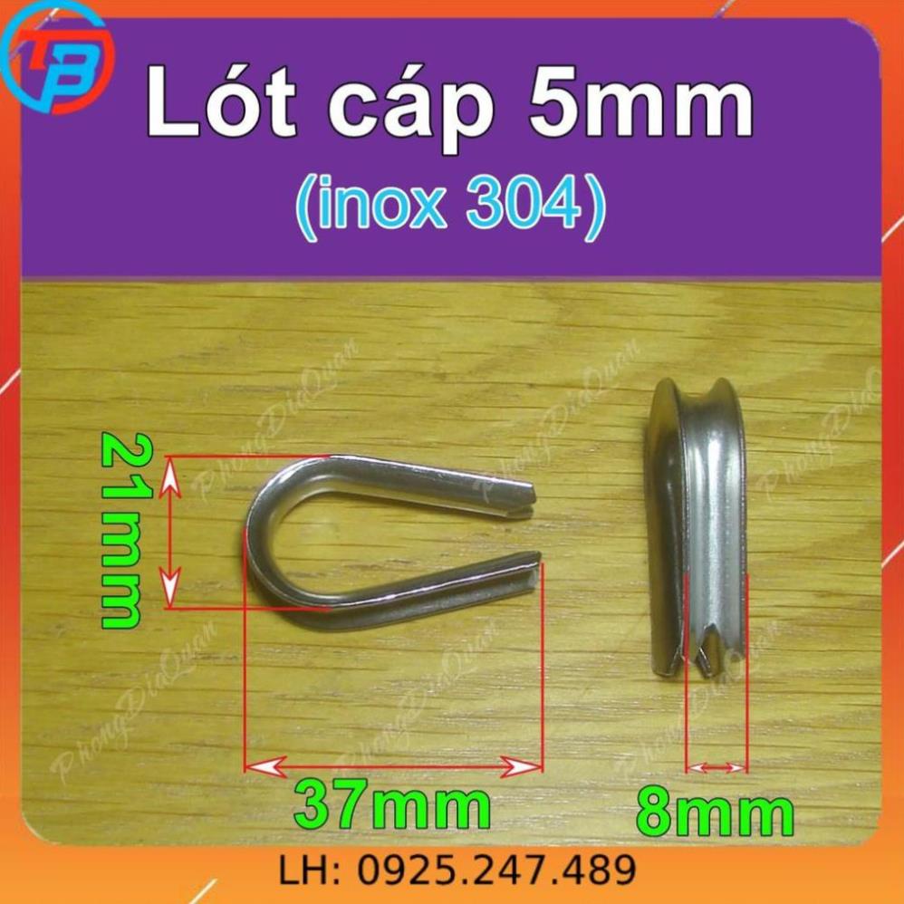 Khuyên lót cáp, bẹn cáp (bằng sắt hoặc inox 304) CÁP THÉP Thái Bình Vina