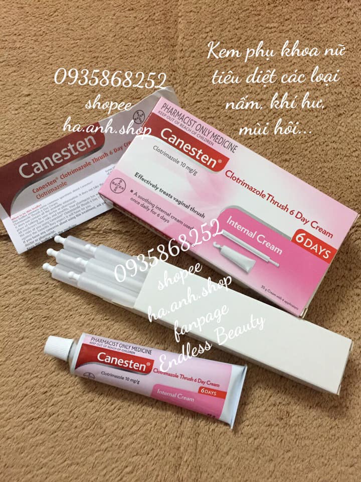 Kem phụ khoa Canesten 35g 6 ngày