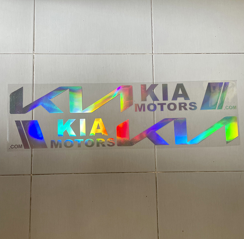 [HCM]Bộ 2 Tem dán cửa xe ô tô KIA