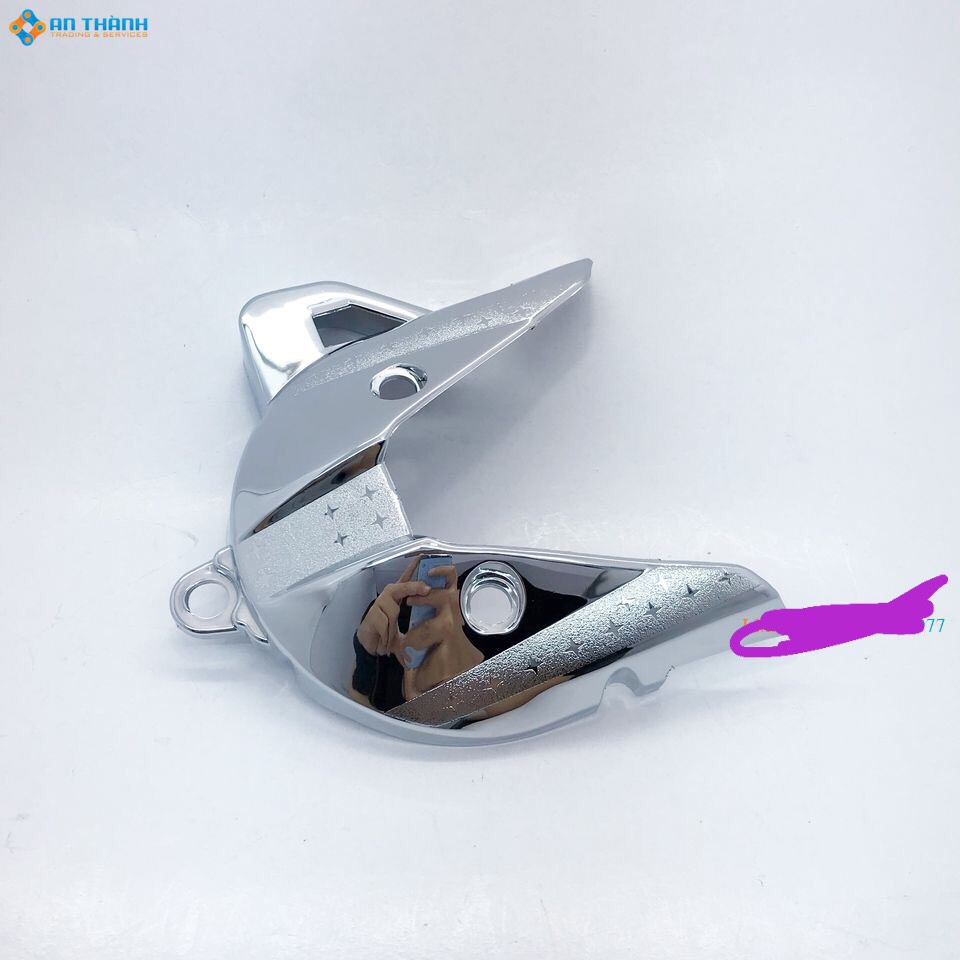 Ốp lốc máy nhỏ mạ crom xe Vision mới đời 2014 2015 2016 2017 2018 2019