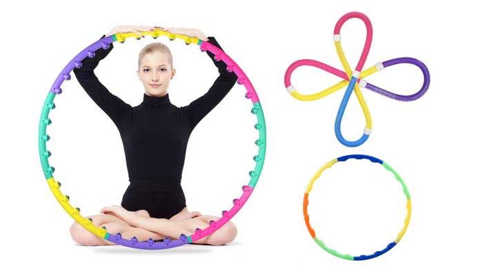 Vòng lắc eo giảm cân hoạt tính, Vòng Lắc Giảm Eo Massage Hoop - Vòng lắc eo giảm cân hiệu quả với các hạt hoạt tính massage đánh tan mỡ bụng, giúp eo thon đẹp
