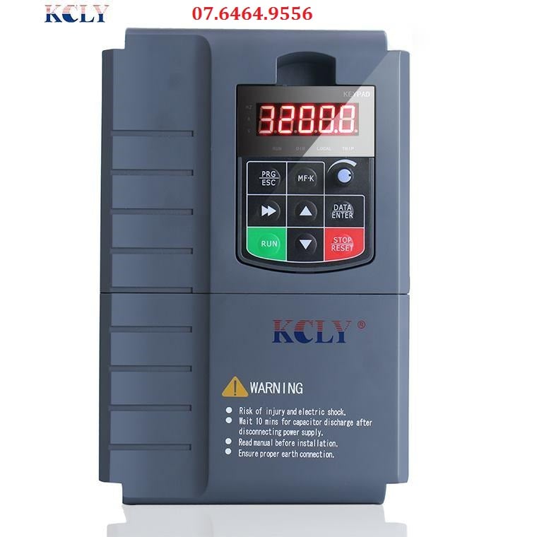 BIẾN TẦN KCLY 3,7KW VÀO 1 PHA 220V RA 3 PHA 380V HÀNG MỚI CHUYÊN ĐỔI ĐIỆN 1 PHA RA 3 PHA