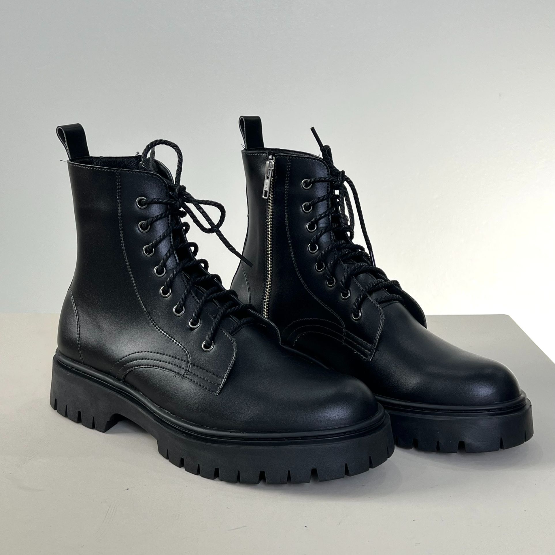 Giày Combat Boot Nam, Giày Chiến Binh Cổ Cao