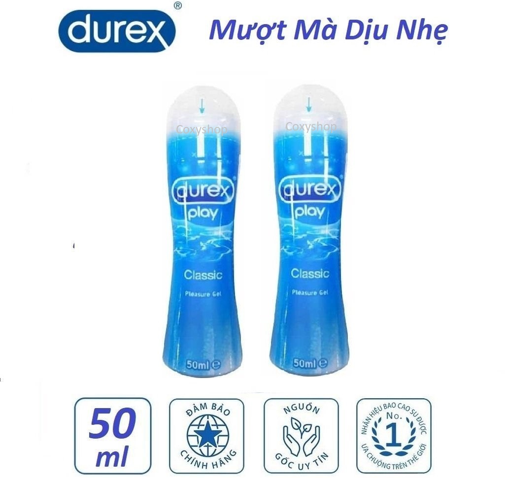 [HCM]Combo 2 chai gel bôi trơn Durex Classic 50ml