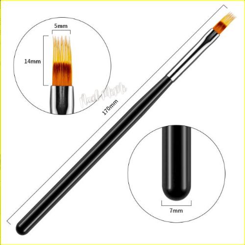 Cọ xước nail, cọ omber vẽ trang trí móng cán đen