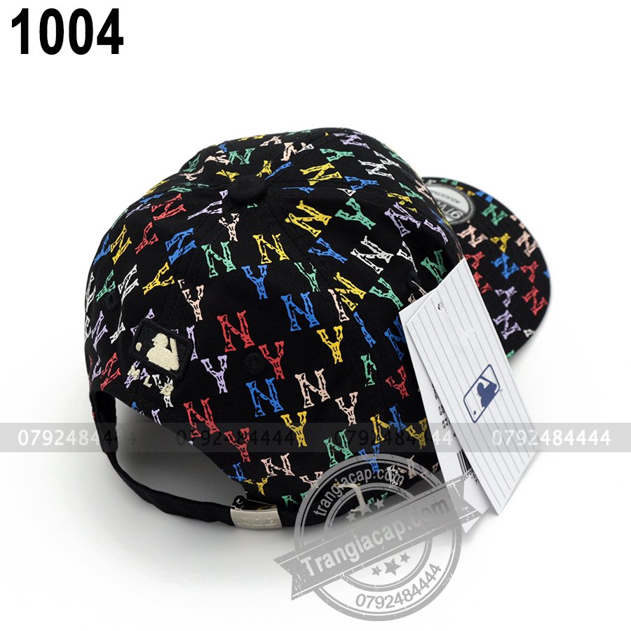 Nón kết MLB Monogram NY sắc màu