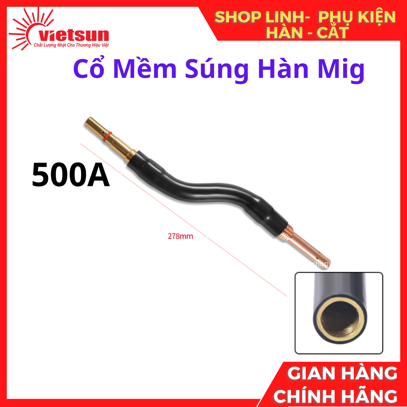 Cổ Mềm Súng Hàn Mig 350A 500a