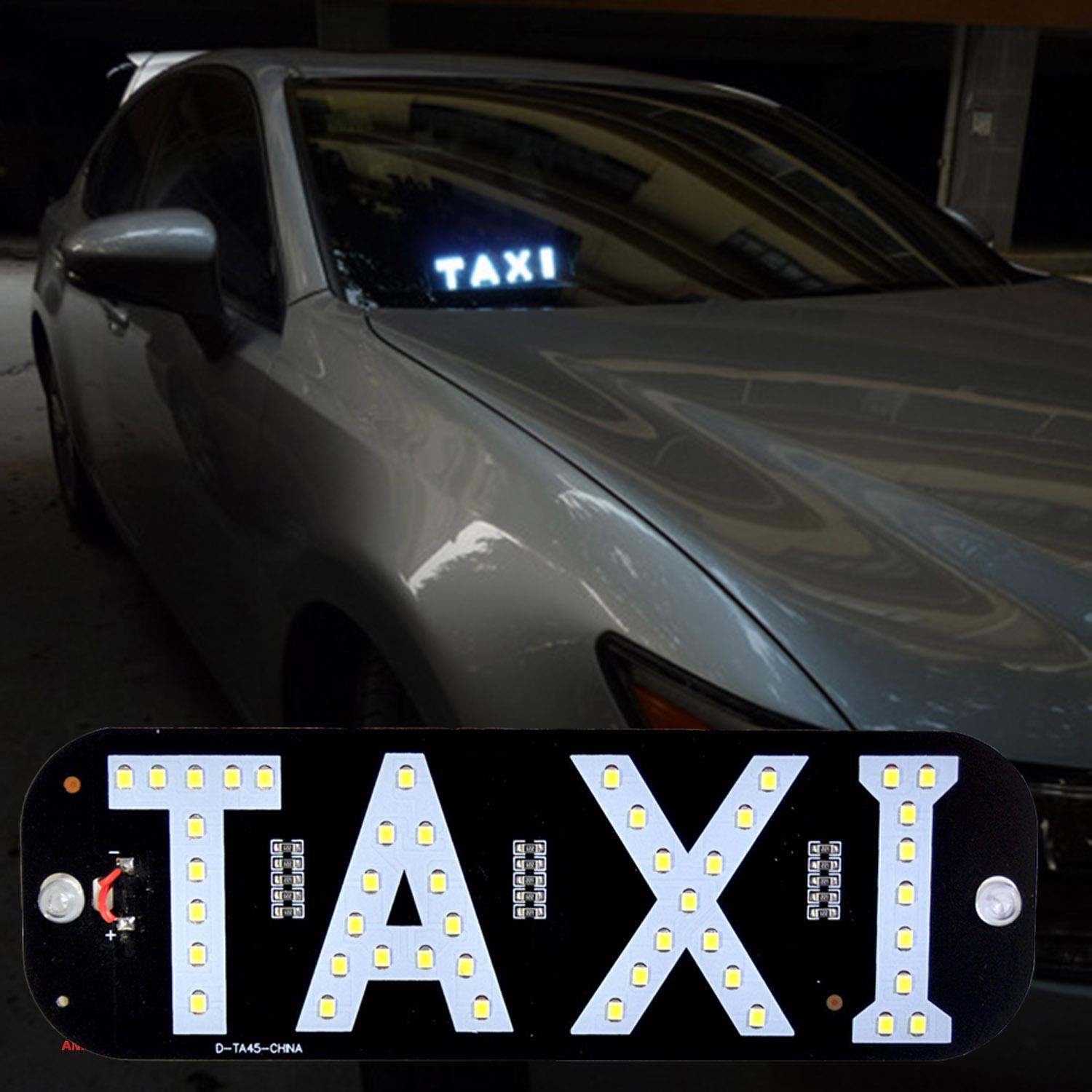 Đèn Led TAXI - Dính trên Kính lái