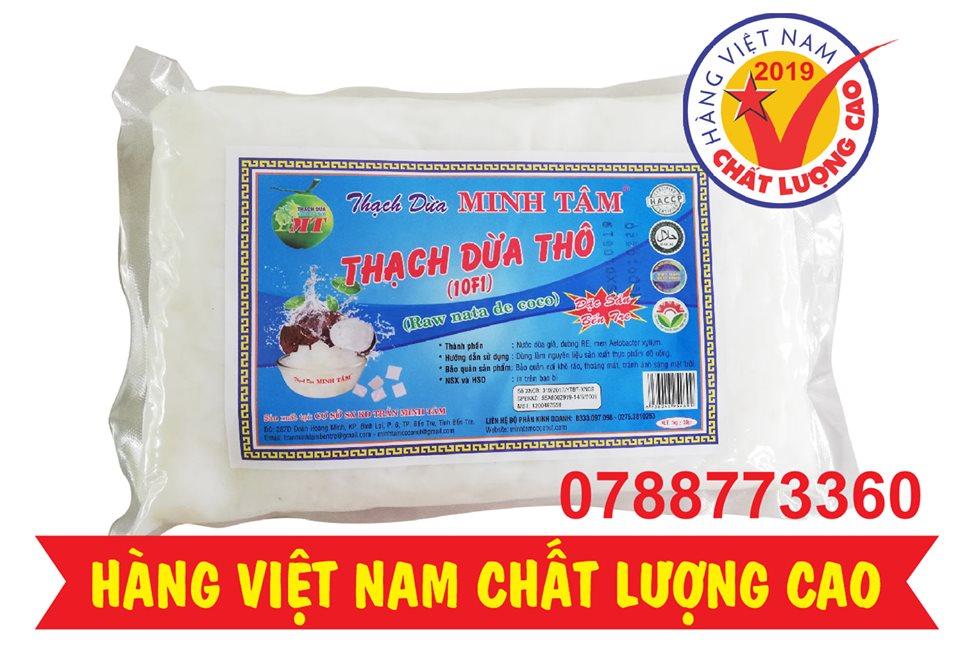Thạch dừa thô Minh Tâm loại ngon 2kg TẶNG HƯƠNG