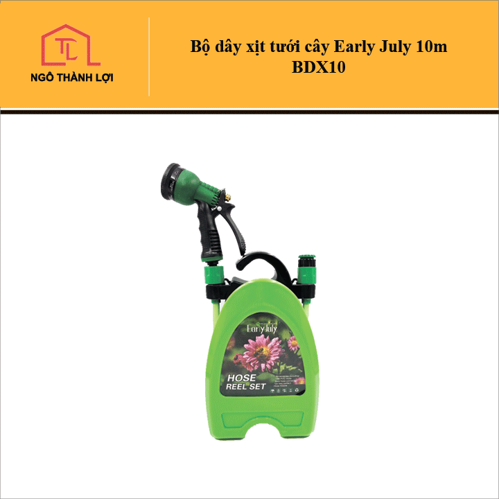 Bộ rulo cuộn dây tưới kèm vòi xịt Early July 10m / 15m - Bộ dây vòi xịt nước tưới cây