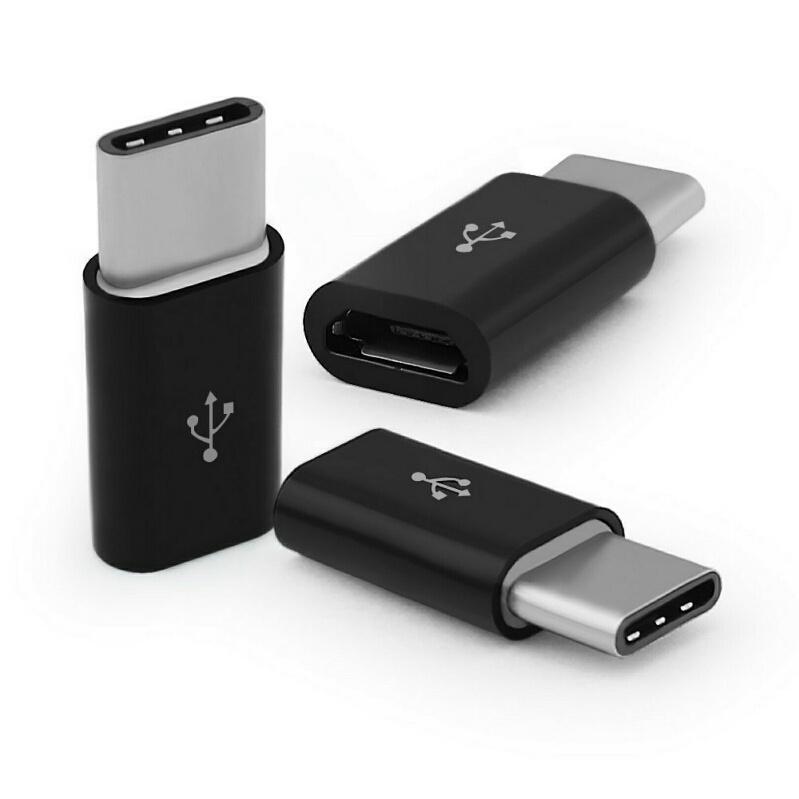 [HCM]Đầu chuyển cổng Micro USB sang USB Type C (đen)
