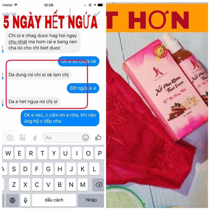 Xịt phụ khoa, dung dịch vệ sinh trầu thông