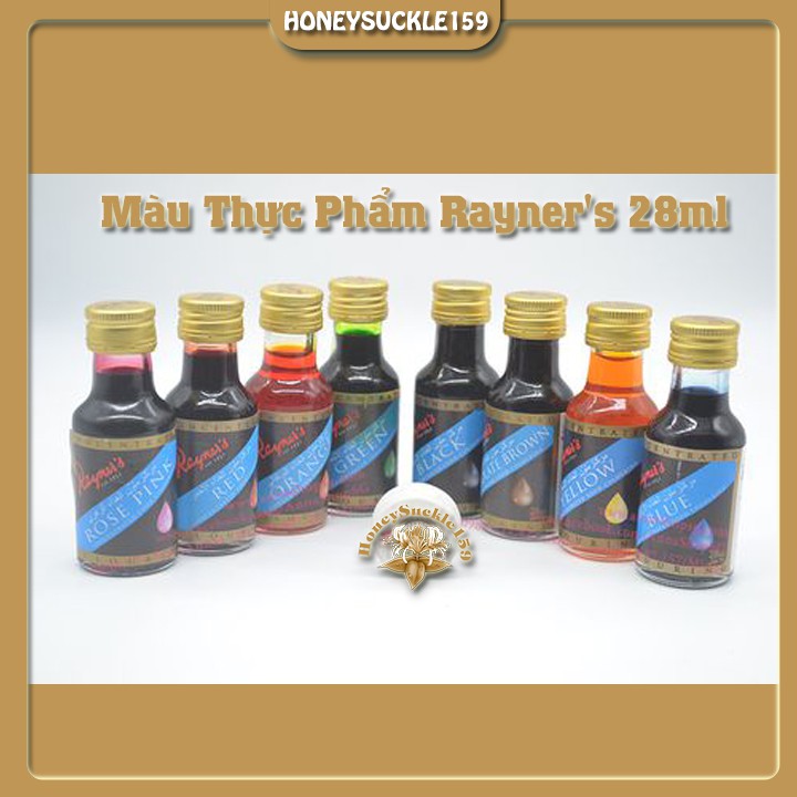 Màu thực phẩm rayner's chai 28ml đỏ