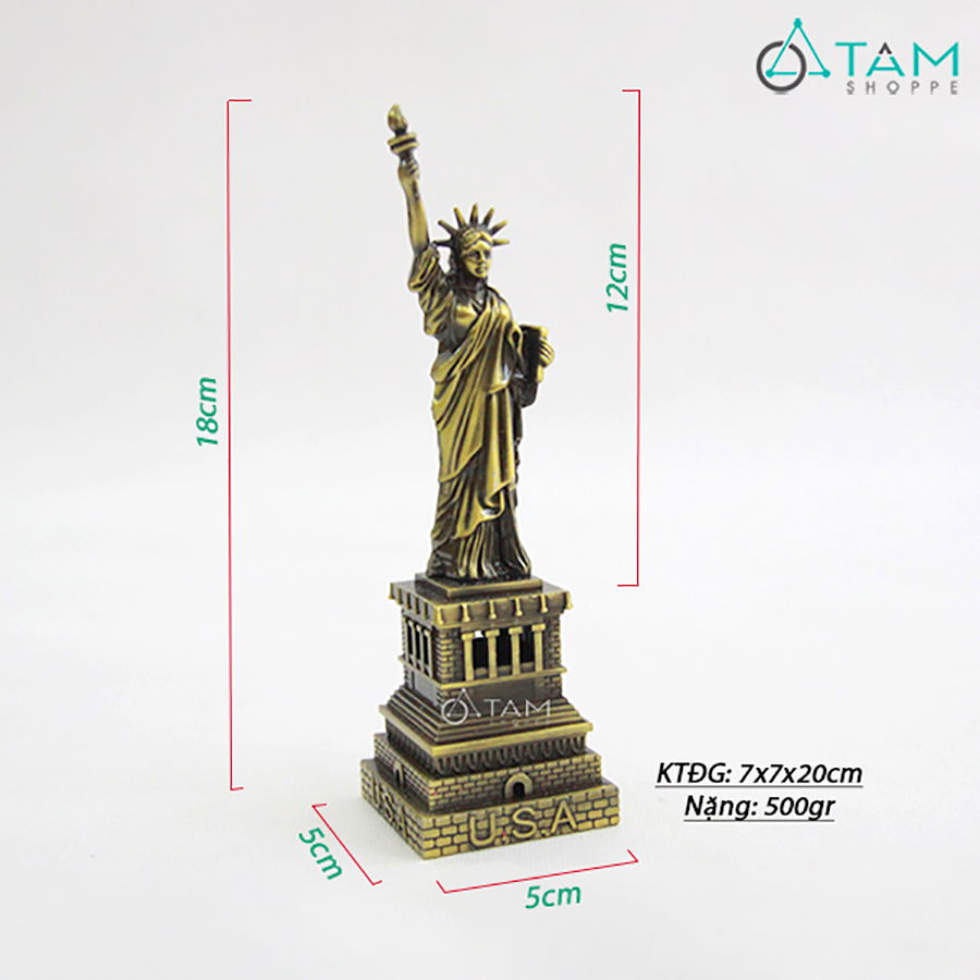 [HCM]Tượng nữ thần tự do biểu tượng nước Mỹ MHKQTG-NTH.TD-01