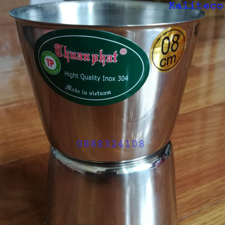 Chung Làm Đá Inox Thuận Phát 8cm -Bộ 10 chung