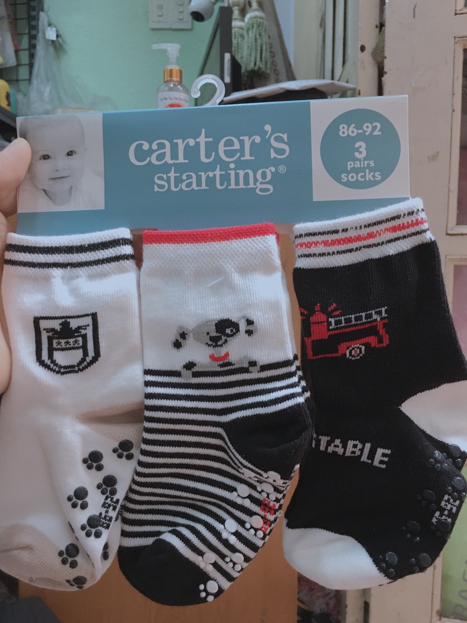 set 3 đôi vớ carter nhiều size cho bé trai