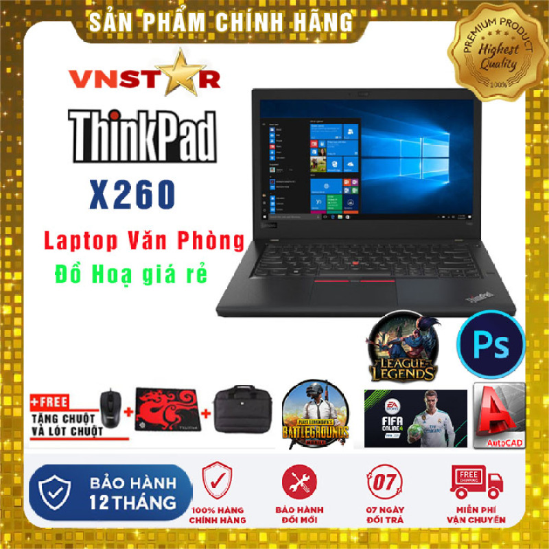 Bảng giá Laptop Lenovo ThinkPad X260 i5-6300U | Ram 4Gb/8GB | SSD 128Gb/256Gb 12.5 | HD - Nhập khẩu USA Phong Vũ