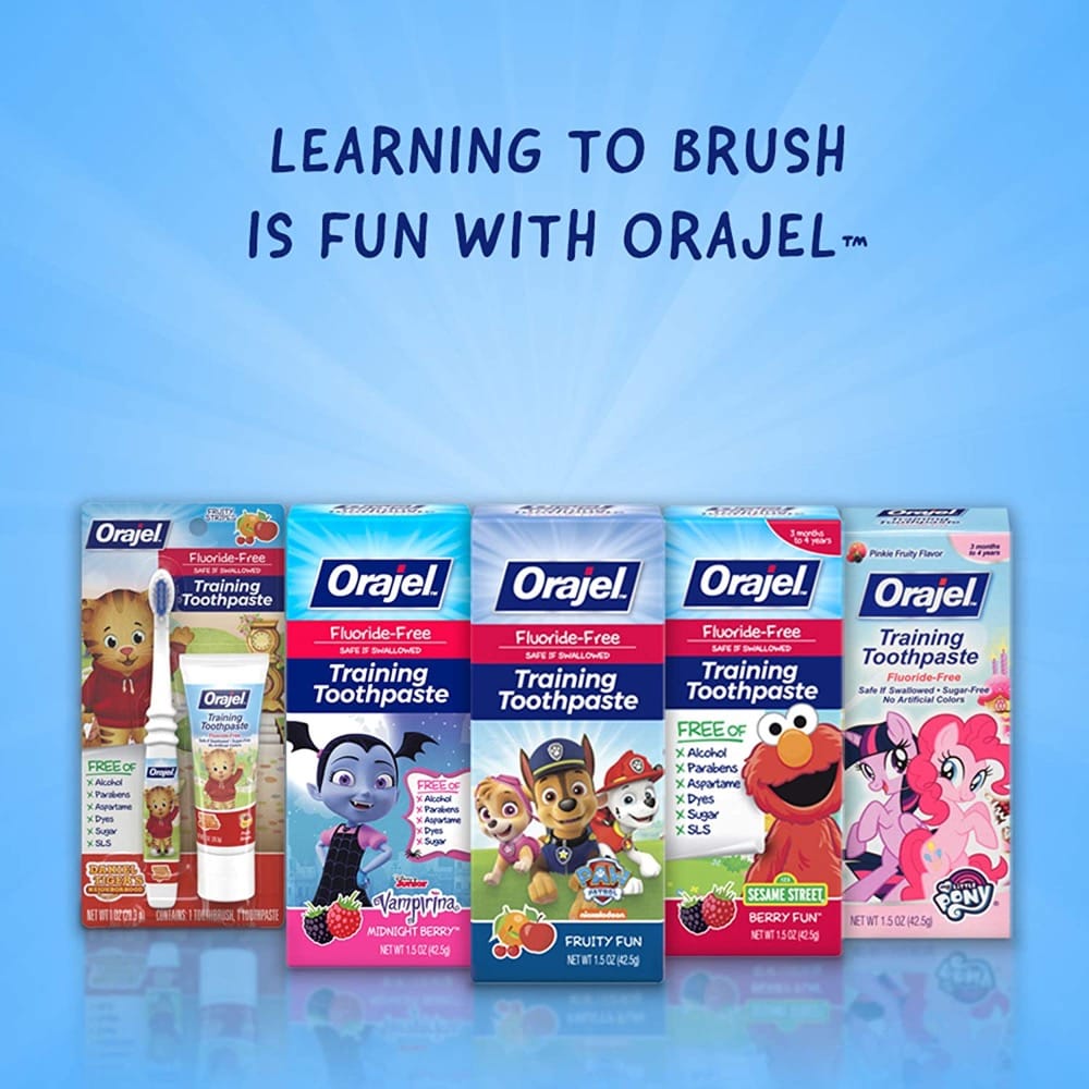 [ĐỦ MÙI] Kem Đánh Răng Cho Trẻ Em Orajel Training Toothpaste