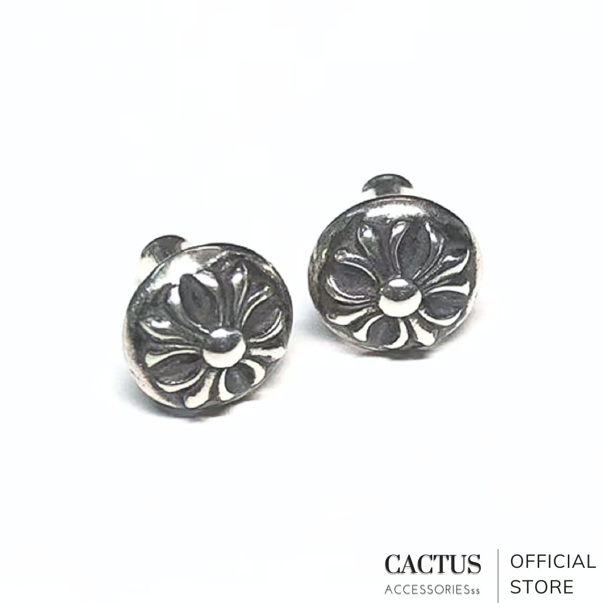 Khuyên tai CHROME HEART thép không gỉ