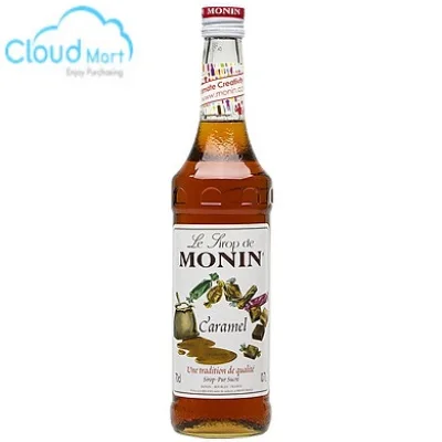Syrup Monin Caramel (Monin Caramel Syrup) – Chai 700ml- Nguyên Vật Liệu Pha Chế - Cloud Mart