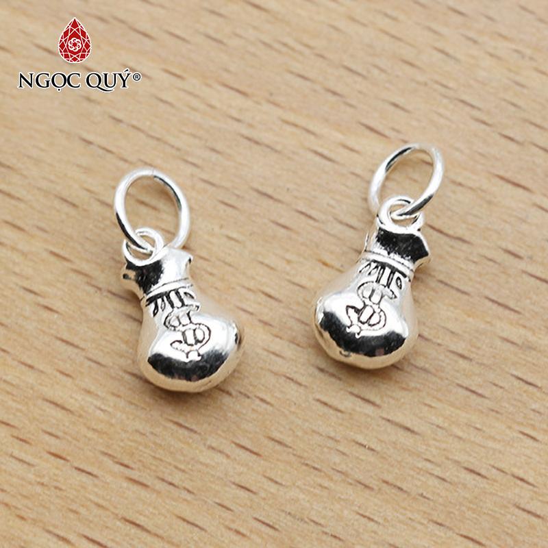 [HCM]Charm bạc hình túi tiền treo - Ngọc Qúy Gemstones