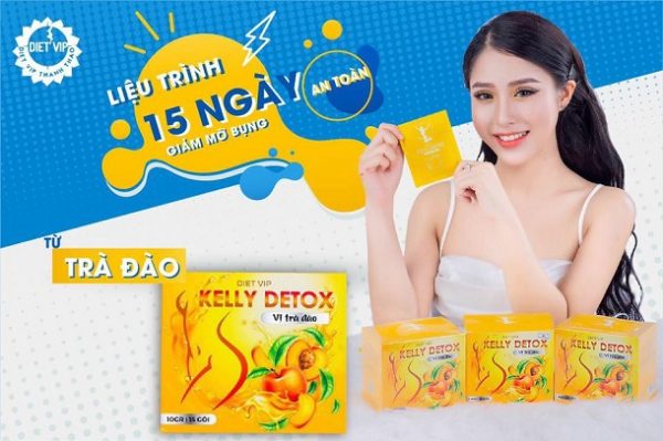 Trà Đào giảm cân Kelly Detox