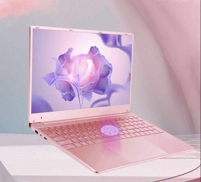 Máy tính xách tay Asus i7/J4125 sổ ghi chép phiên bản sang trọng 15,6 -inch máy tính xách tay màu hồng Máy tính xách tay SSD 256GB/512GB Máy ảnh được xây dựng Window10/11 chạy trơn tru