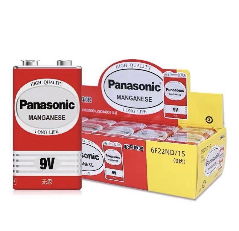 Pin carbon 9V panasonic 9 volt Pin vuông 6F22