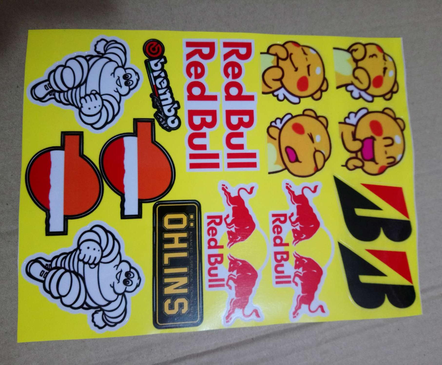 Tem tấm logo sticker trọn bộ 18x25cm