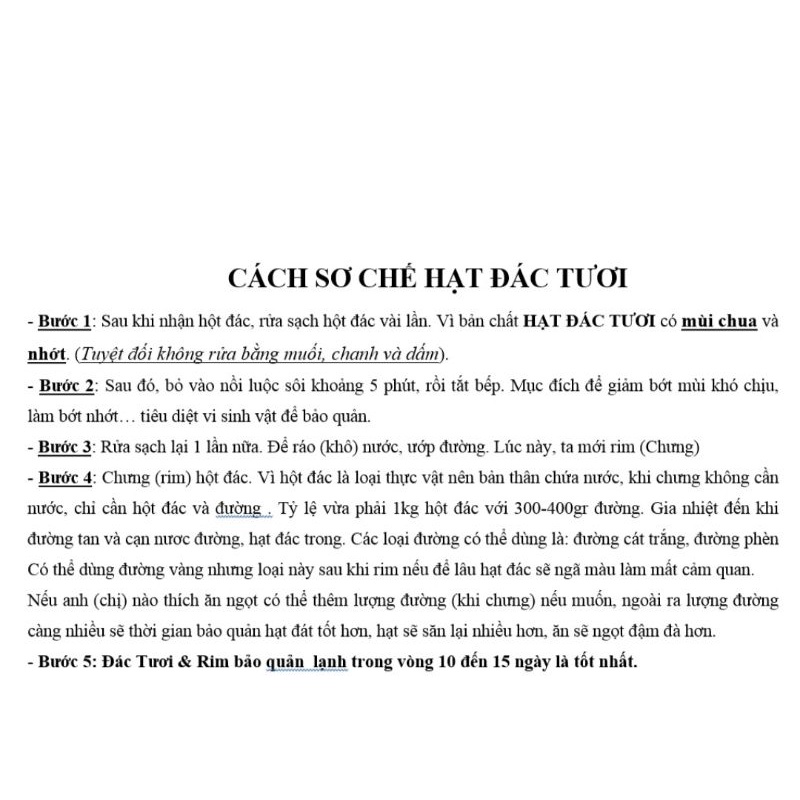 1kg đác tươi Phú Yên dẻo ngon