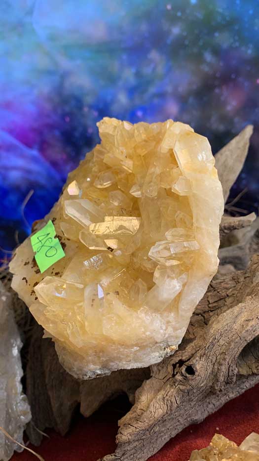 Đá thạch anh vàng citrine tự nhiên phale năng lượng vũ trụ mạnh 480