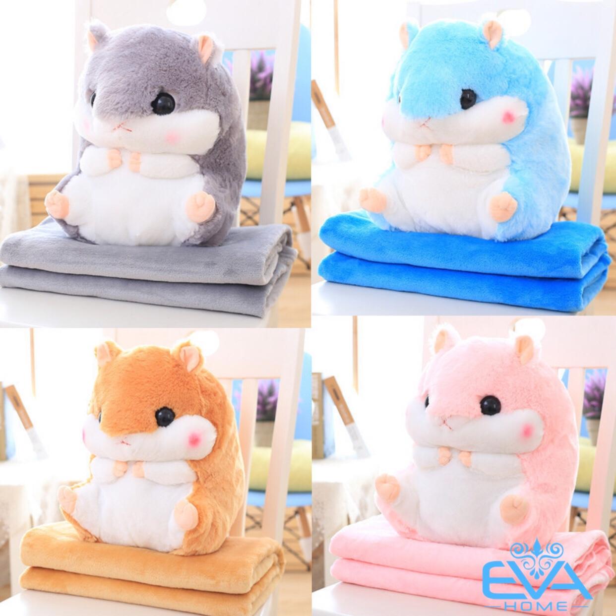 [HCM]Gối Mền Thú Bông Chuột Hamster