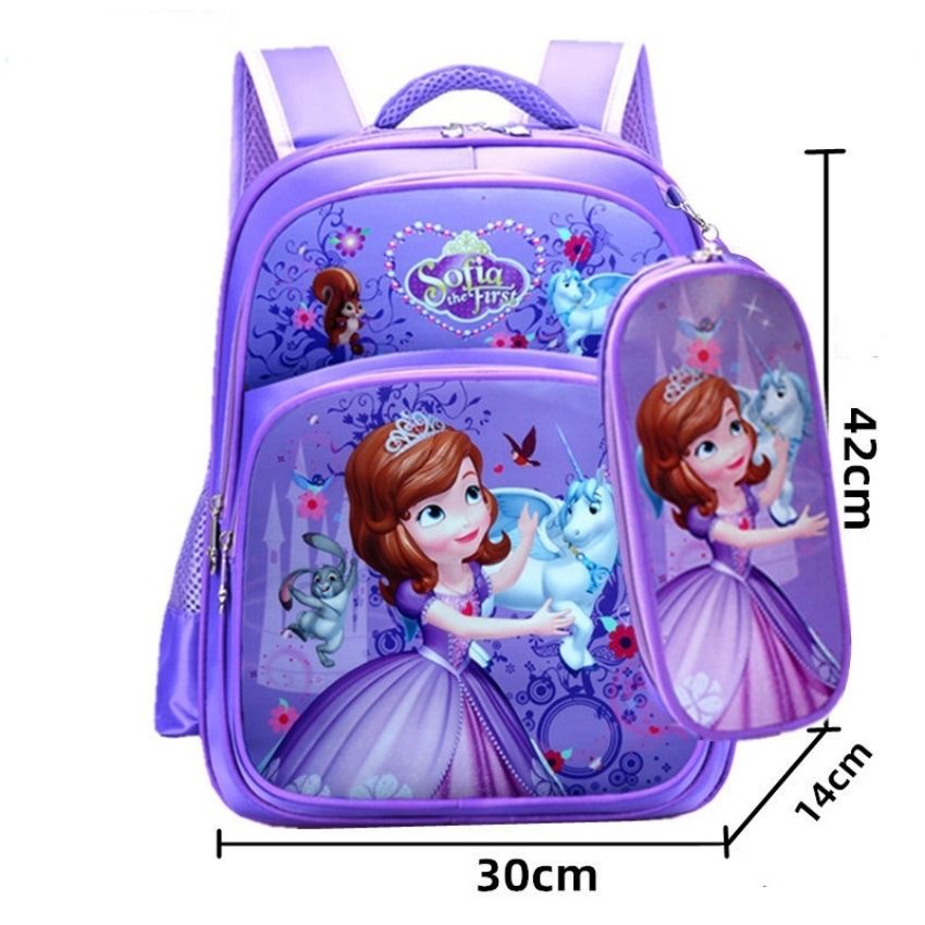[Freeship + gift box pen] backpack male student school bag Girls School Grade 1, grade 2 Tulip One BL009 item type 1 ultra-light, waterproof absolute bundled pen box for baby